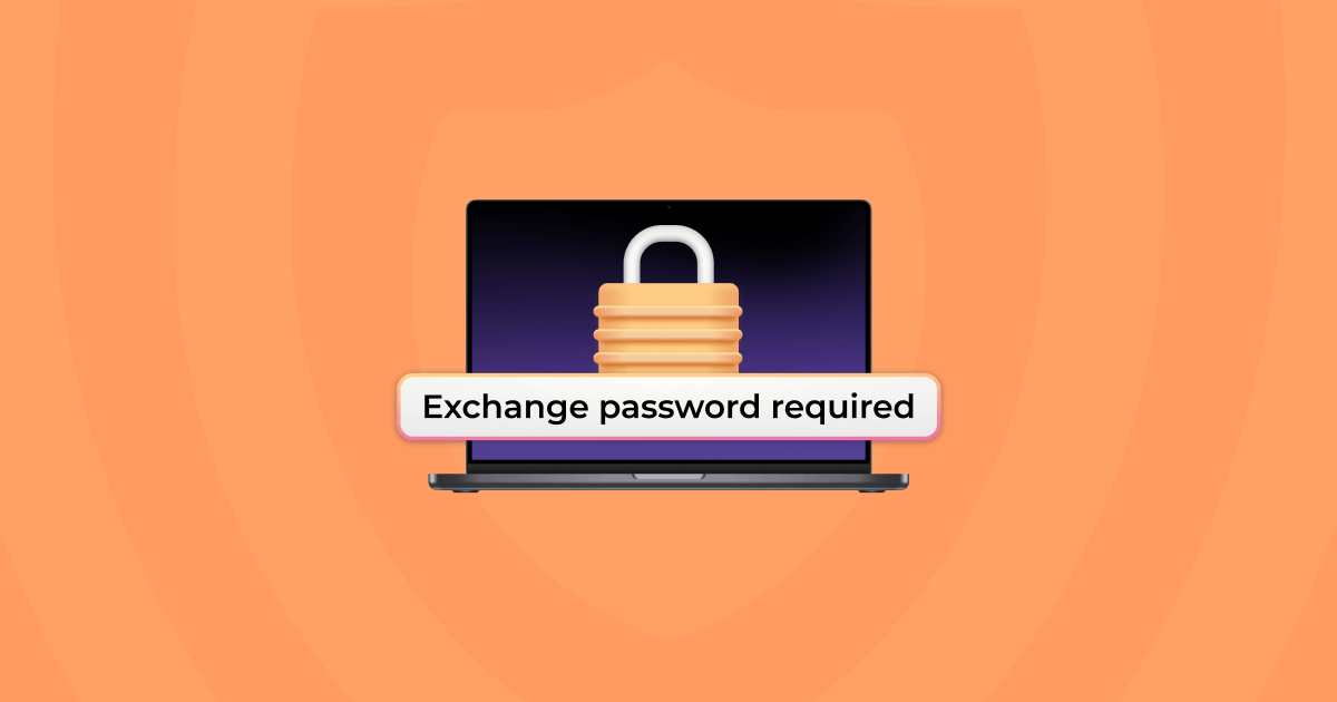mac mail exchange password required